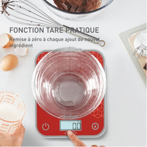 Balance de cuisine TEFAL Optiss Scratch-Resistant BC50D7V0