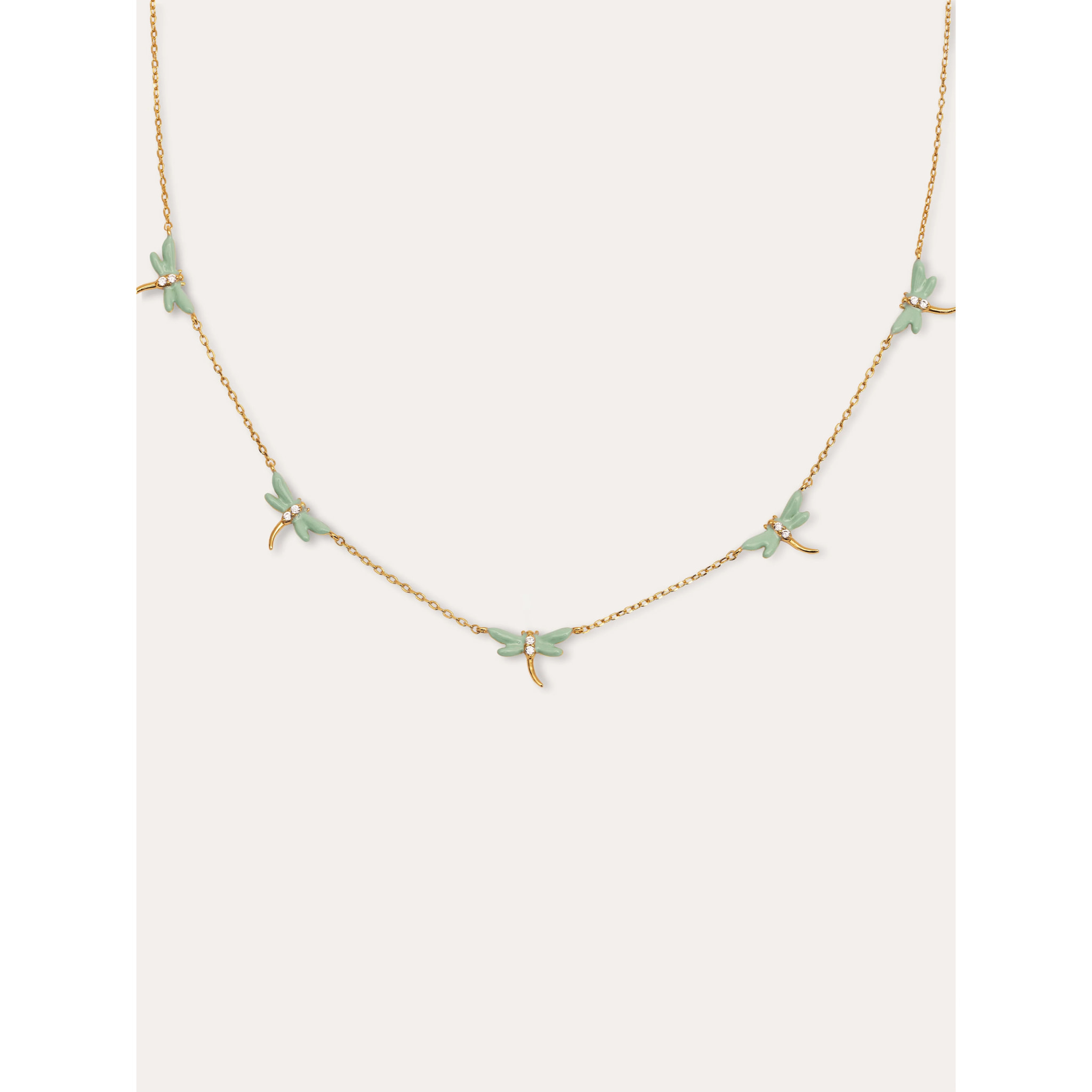 Collana Dragon-fly Placcato Oro