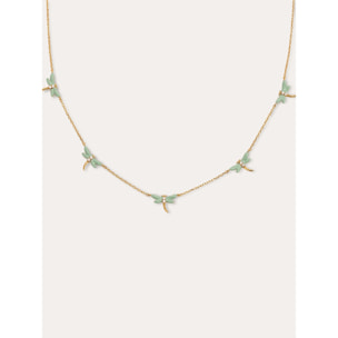 Collana Dragon-fly Placcato Oro