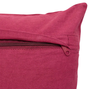Coussin Bichette carré 40x40cm rouge