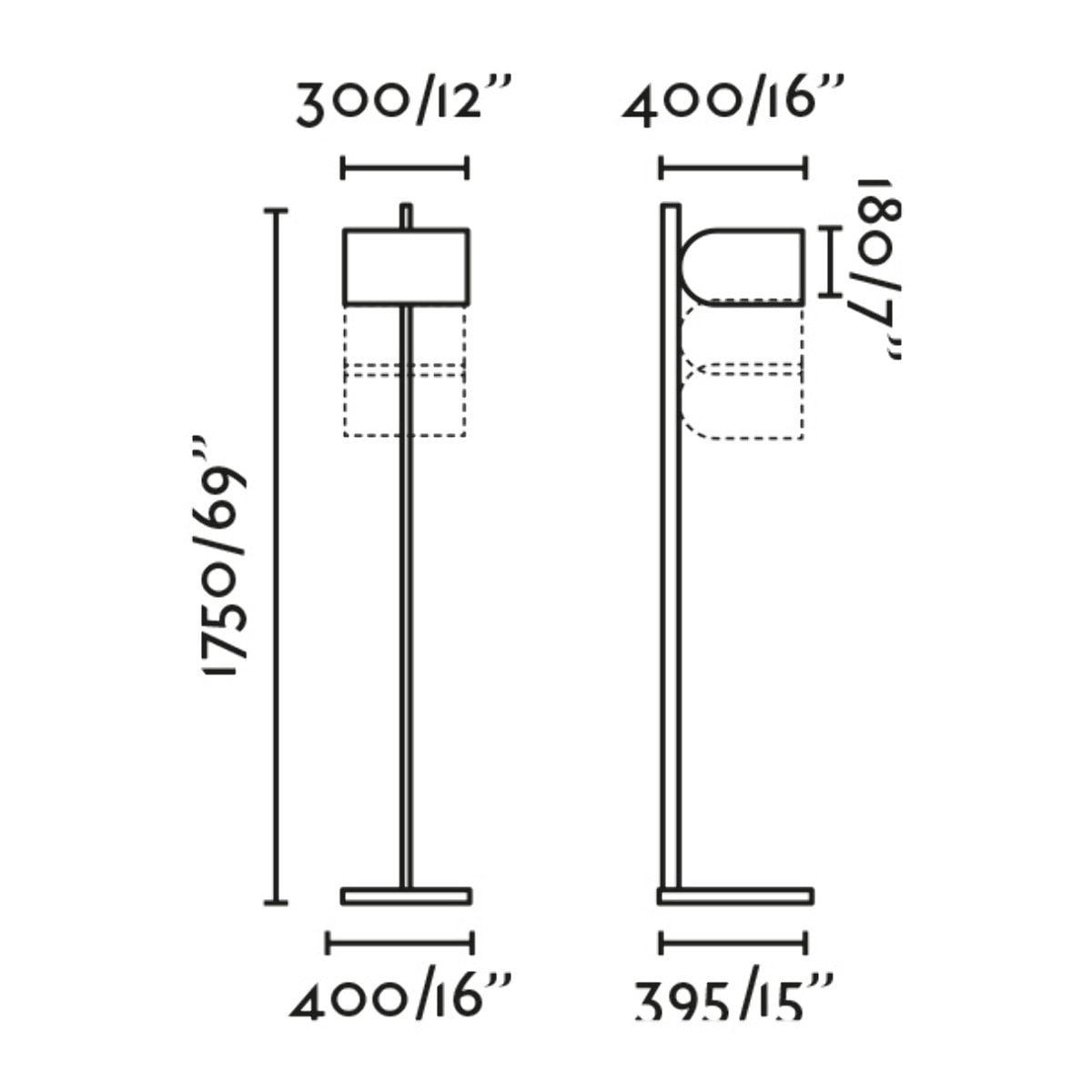 STAND UP Piantane nero e gigrio