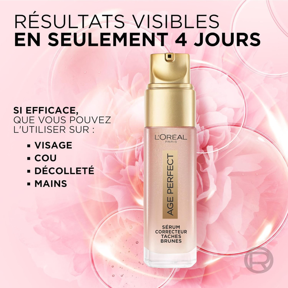 L'Oréal Paris Age Perfect Golden Age Sérum Correcteur Taches Brunes 30ml, L'Oréal Paris Age Perfect Golden Age Soin Jour Rosé Re