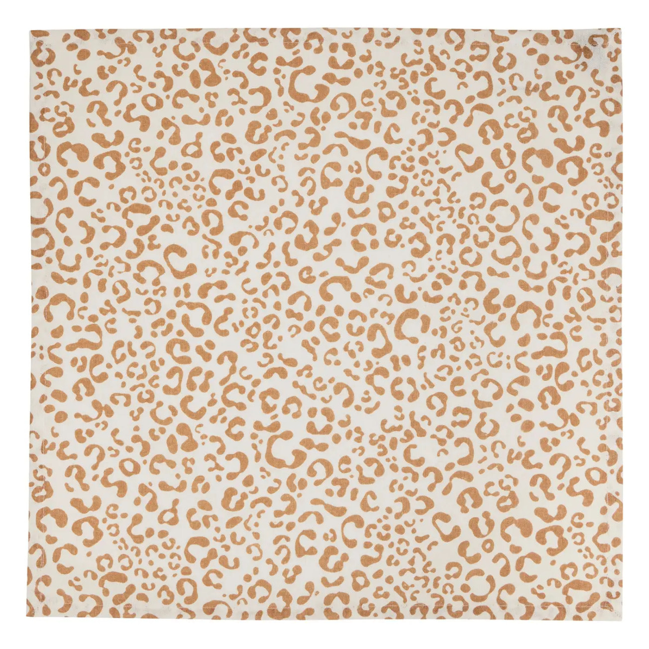 4 serviettes Leopadi beige lin L40xp40xH0,1cm