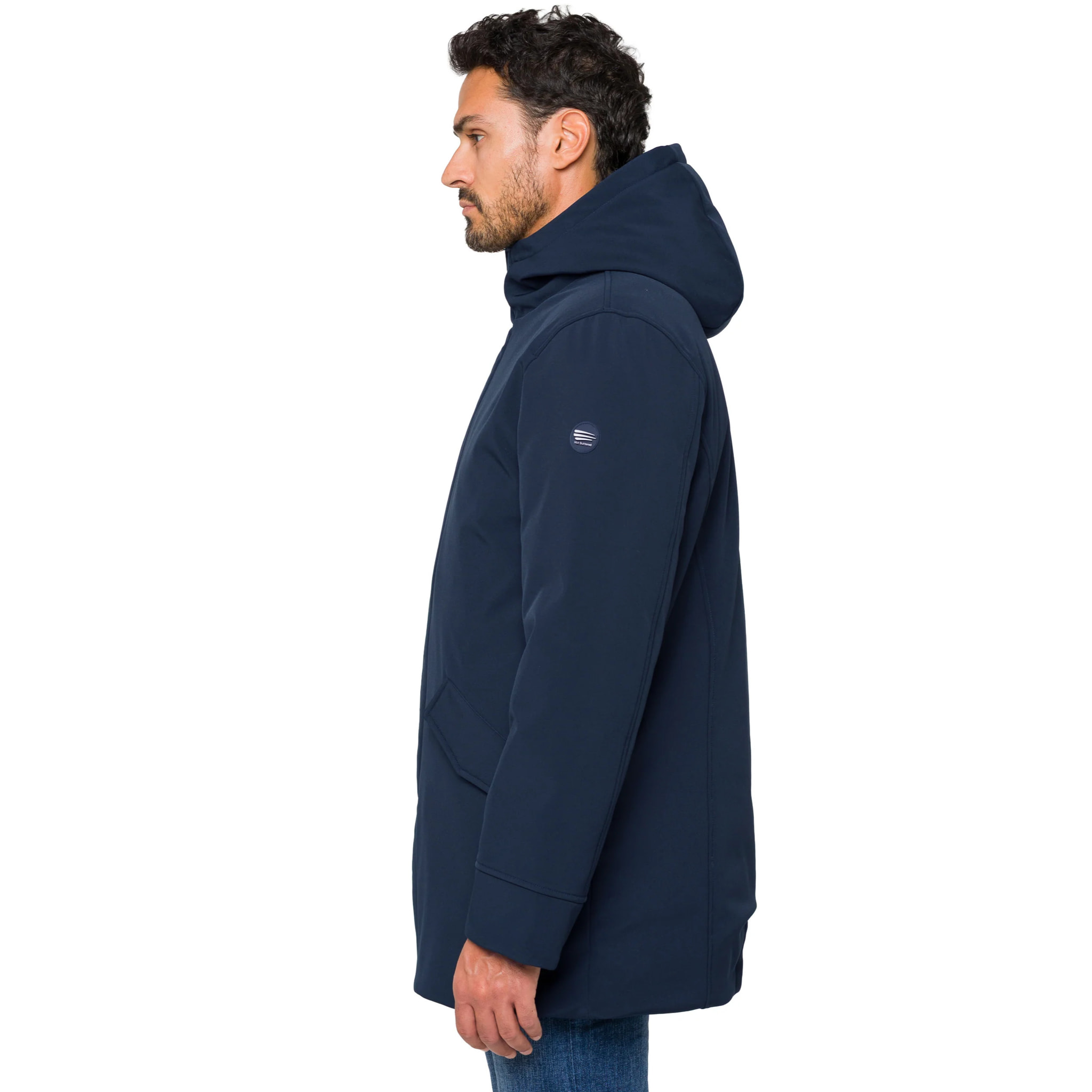 Parka ATITLAN imbottito impermeabile blu