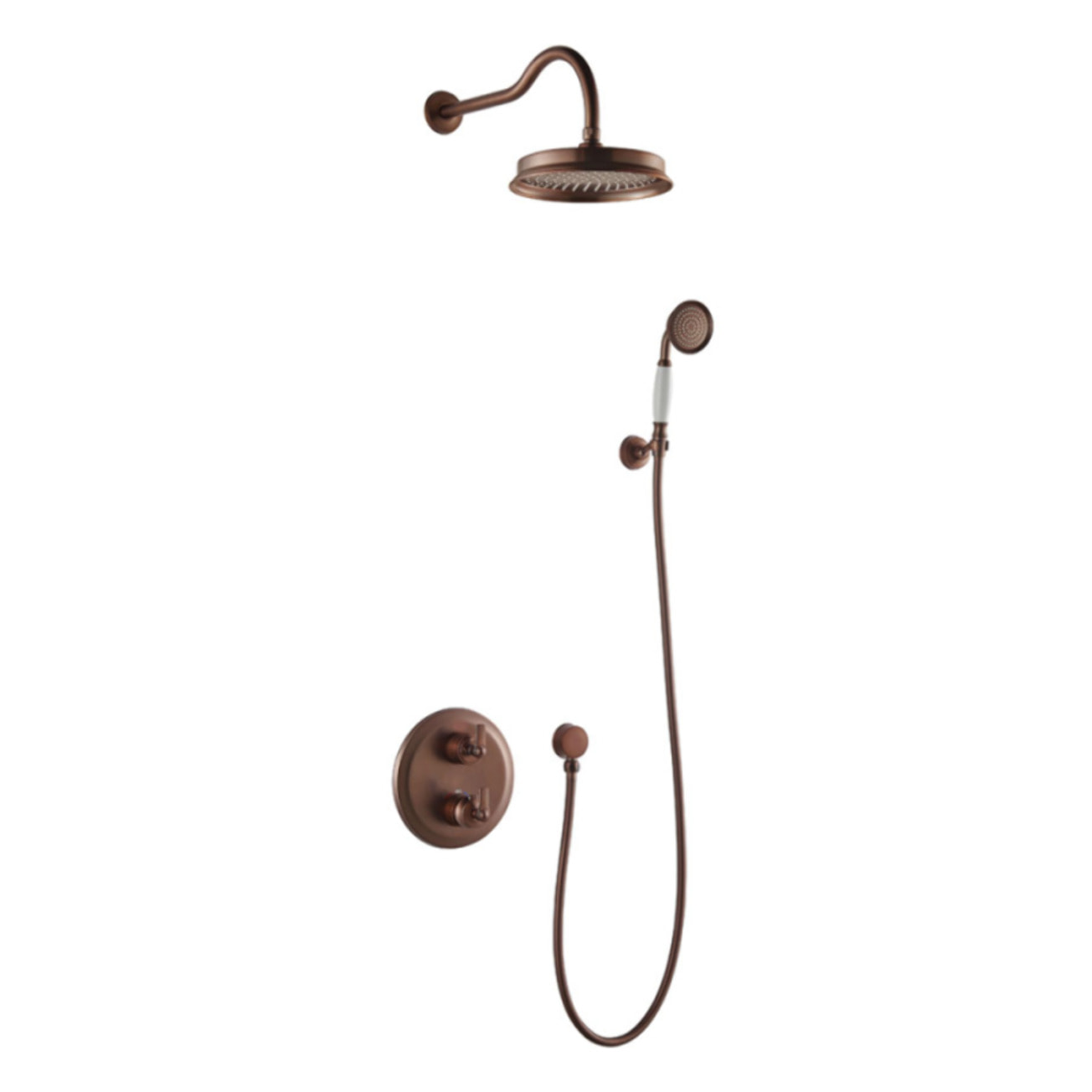 Robinet douche encastrable rétro Paini Lady's auburn