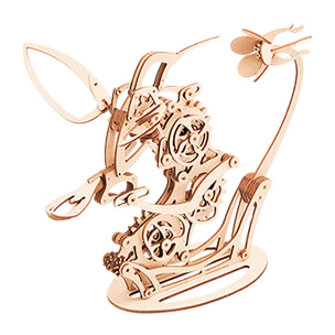 Maqueta de Madera 3D, diseño de Colibrí mecánico.