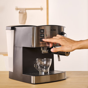 Solac - Cafetera Espresso Taste Classic M80 Inox 850 W