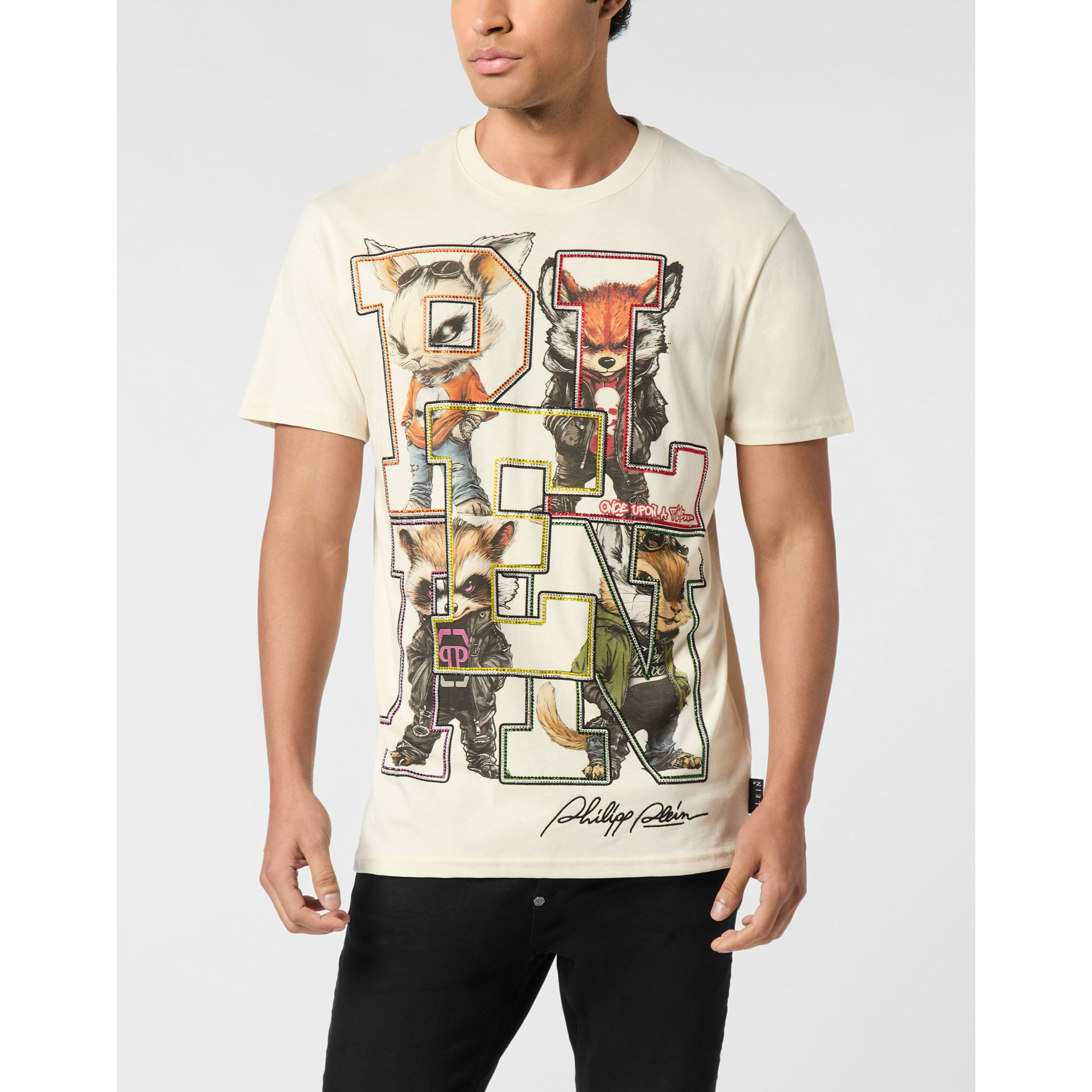 PHILIPP PLEIN T-Shirt Round Neck Ss COLLEGE