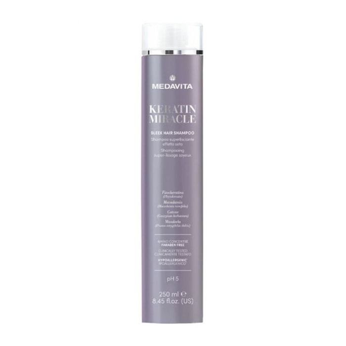 MEDAVITA Keratin Miracle Sleek Hair Shampoo Superlisciante 250ml