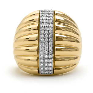 Anillo Jendu acabado oro amarillo 18k