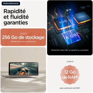 Smartphone MOTOROLA G06 128Go Arabesque orange