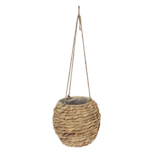 Well home juego de 2 cestas maceteros de fibra natural ø17ø24cm