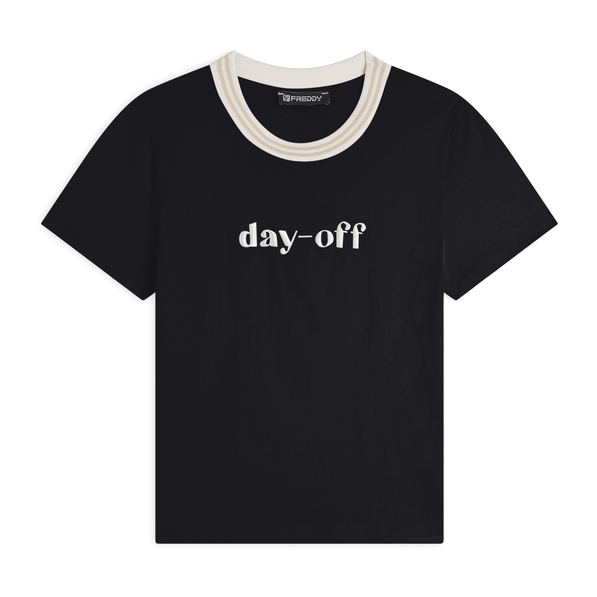 T-shirt girocollo donna slim fit in jersey elasticizzato