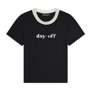 T-shirt girocollo donna slim fit in jersey elasticizzato