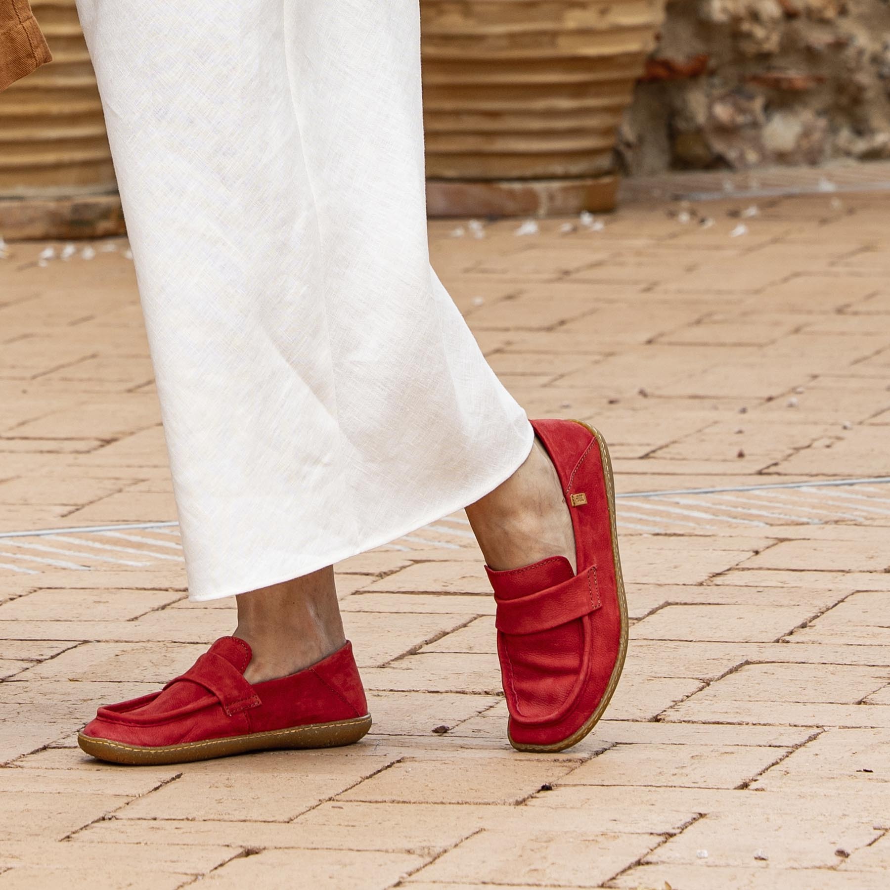 Zapatos N5294 NOBUCK LAVADO CUERO/EL VIAJERO color Cuero