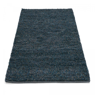 Tapis salon et chambre tissé en laine motif uni HAKA