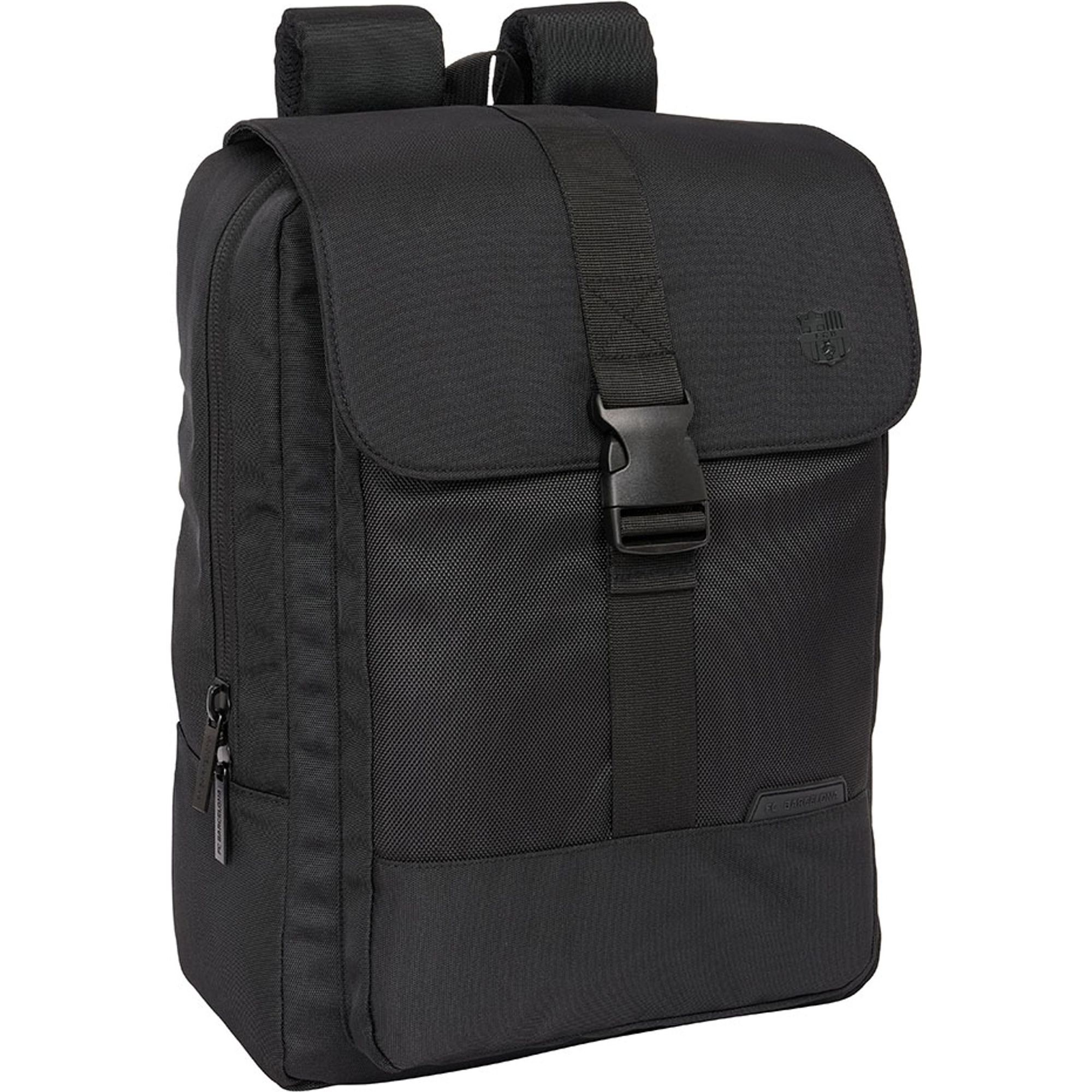 Mochila con solapa portatil 13,3+usb f.c.barcelona premium