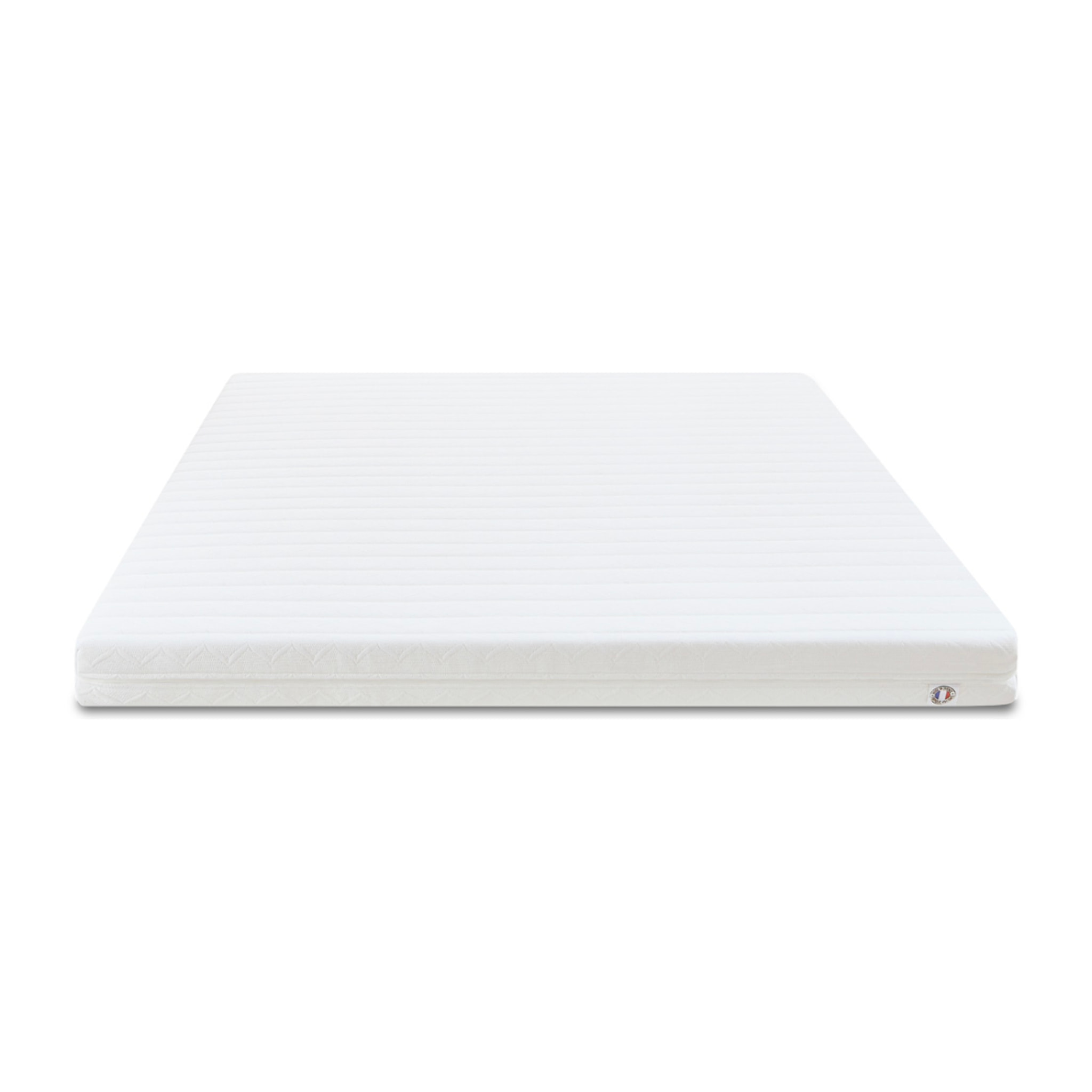 Matelas Egio, 12 cm, Latex Synthétique, Soutien Ferme, Déhoussable, Aération Optimale, Fabrication Française