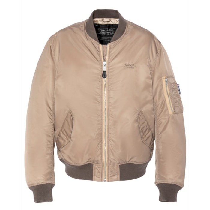 MA-CAMPRSWASHED BOMBER WITH VINTAGE SHAPESchott NYCDESERT