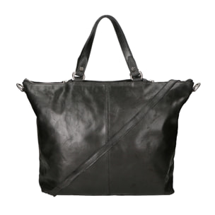 Borsa a spalla da Donna Elisamaria in Vera Pelle Made in Italy 34x49x12 cm