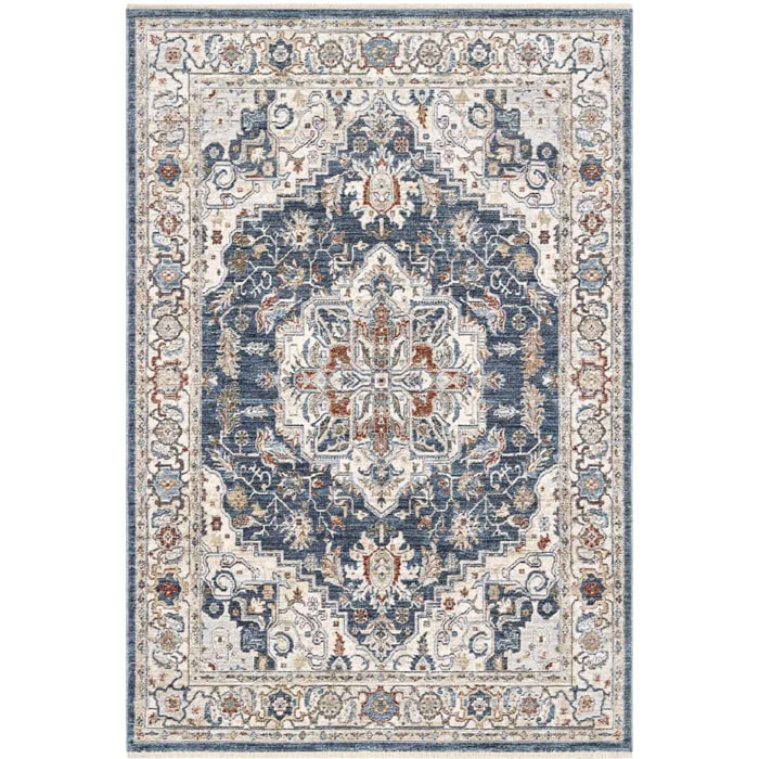 Tappeto persiano arredo stile classico tradizionale colore blu per salotto soggiorno camera da letto