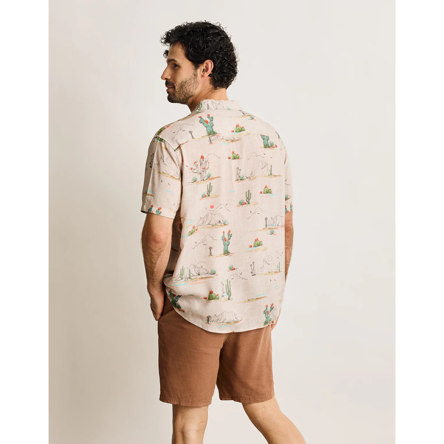 Camisa Manga Corta Beige - Tennessee