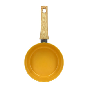 Casserole en revêtement céramique 18cm jaune - tous feux COLORAMA