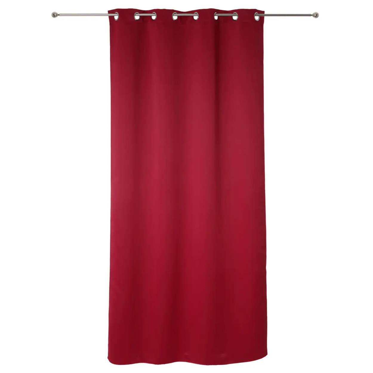 Lot de 2 rideaux occultants rouge - 135x240 cm