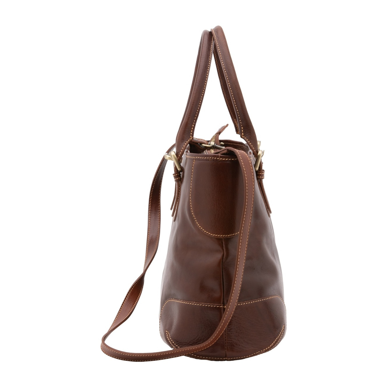 Borsa a tracolla da donna - Modello False - 100% pelle - 28.0 x 43.0 x 16.0 cm