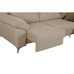 Sofa-Cama Chaise Elegance Gris Izquierda