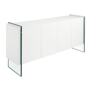 Aparador de Angel Cerda de DM y cristal 170x43x77cm