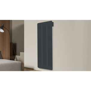 Radiateur électrique Vertical LCD Céramique + Film Gris Anthracite 2000W