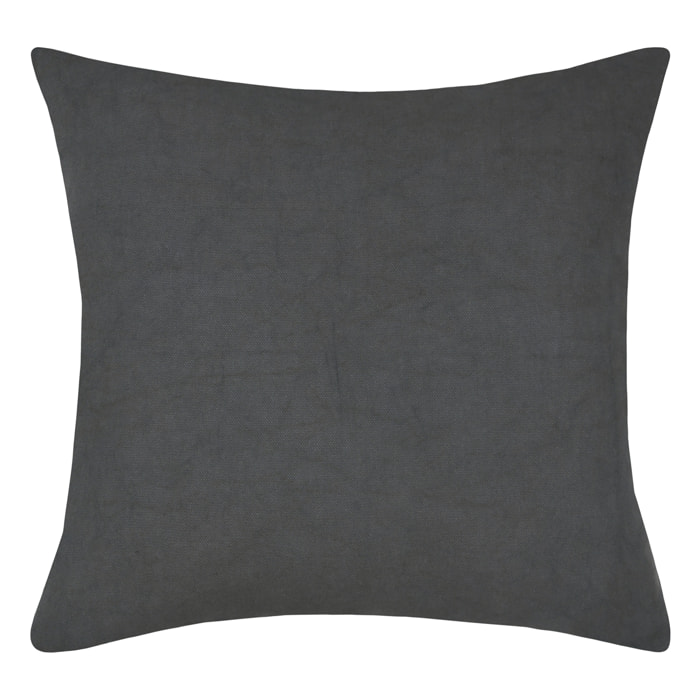 Housse de coussin imprimée motif léopard - Marron Foncé