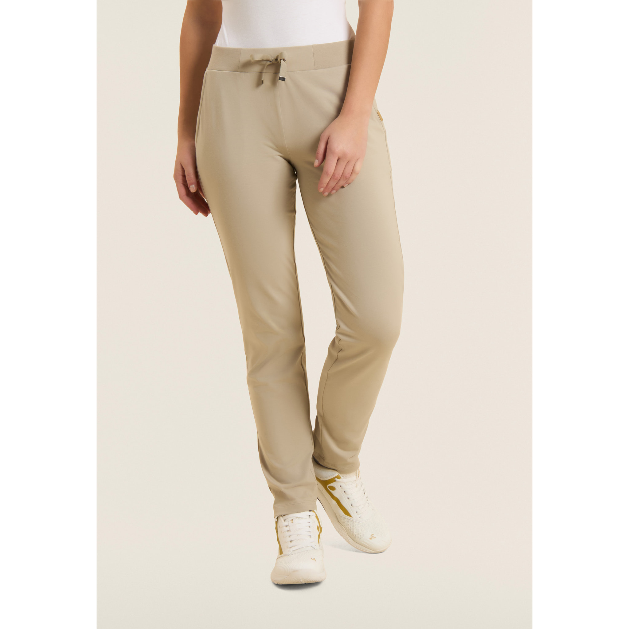 Pantaloni sportivi gamba dritta con coulisse e tasche