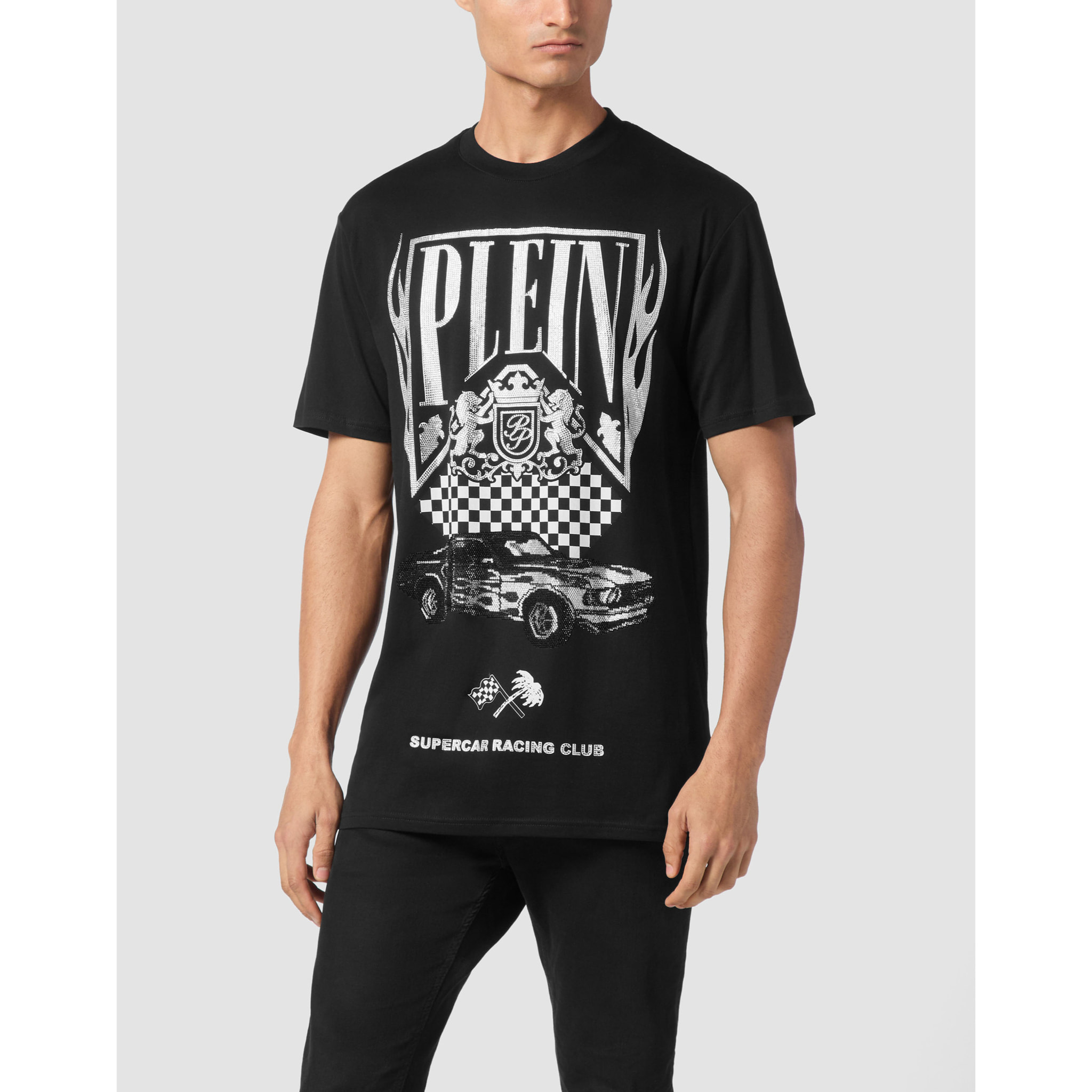 PHILIPP PLEIN T-Shirt Round Neck RACING