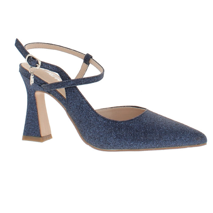 Marina Galanti Scarpe Donna Sandalo Glitter Tacco 9 MG S24A004 Navy