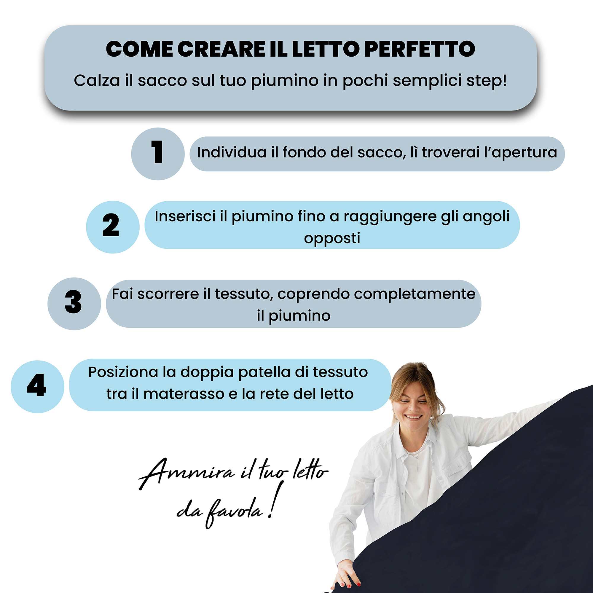 PARURE COPRIPIUMINO ZOE - 100% Microfibra - Made in Italy