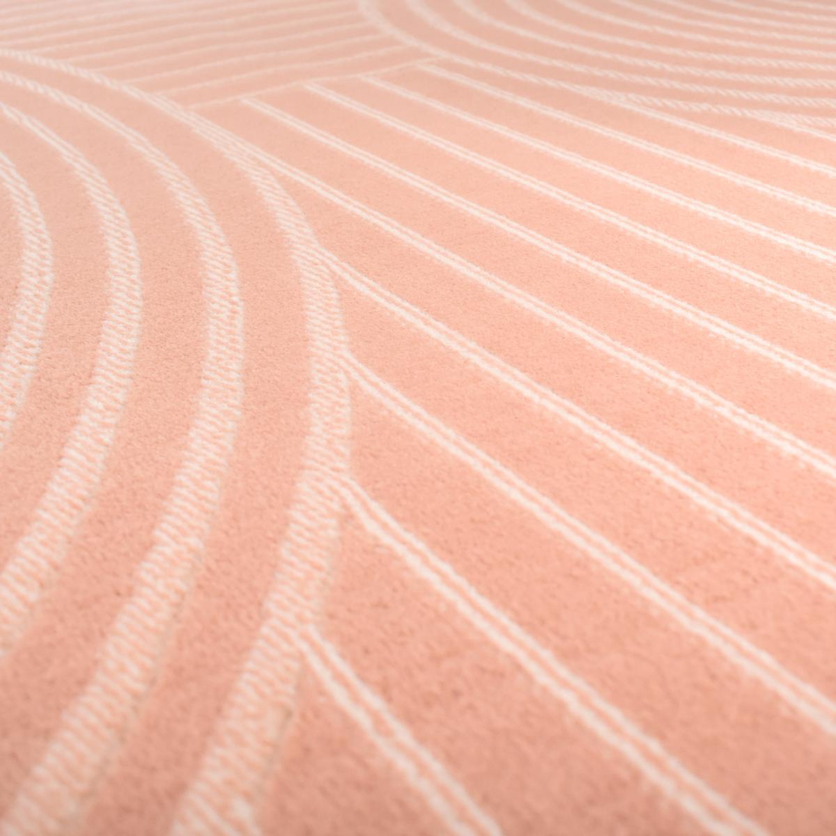 Tapis salon et chambre tissé motif arc-en-ciel COTU