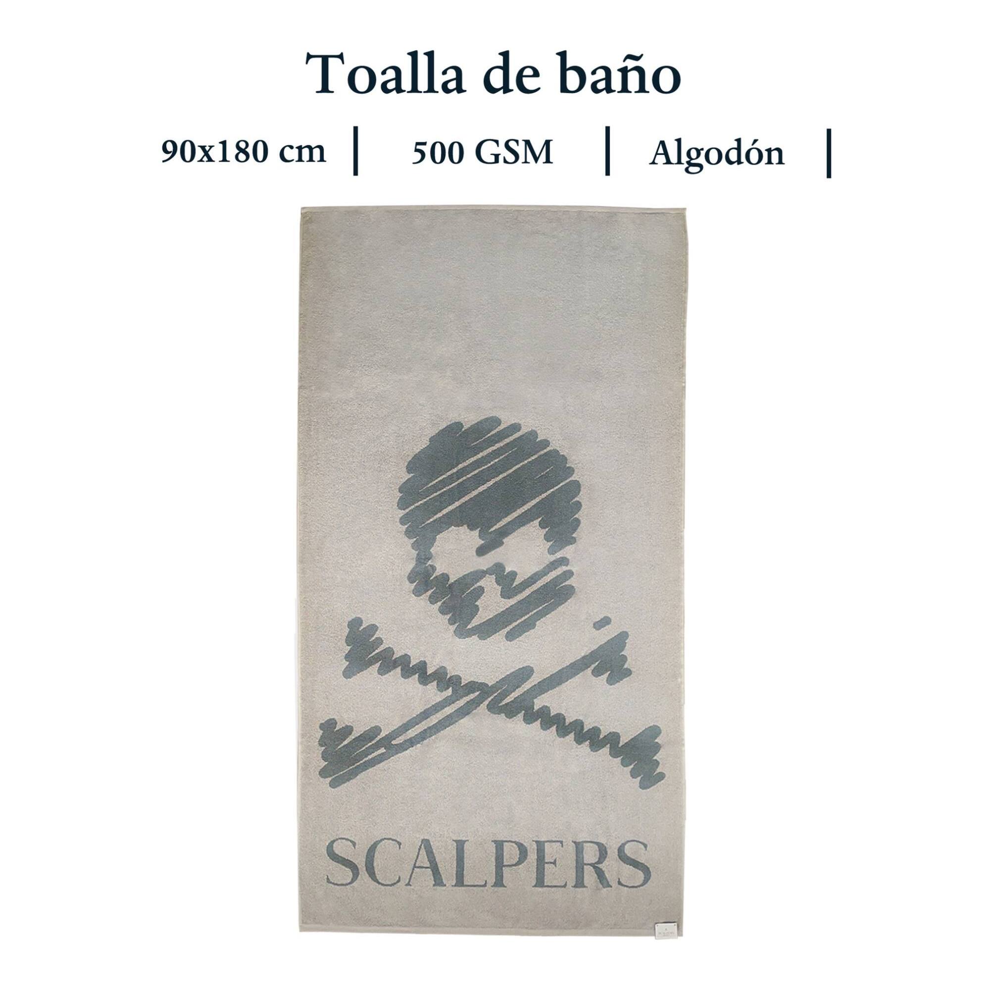 Juego de 2 toallas 90x180cm 100% algodón 500gsm beige scalpers home