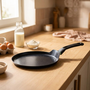 Crêpière 26 cm aluminium revêtement céramique antiadhésif sans PFAS Fackelmann Brandao