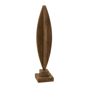 J-Line décoration sur Pied Luke - bois de Pin - brun - small