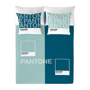 Pantone - Funda Nórdica Estampada - Cierre Solapa - 100% Algodón - Incluye 1/2 Fundas de Almohada - Two Colours E