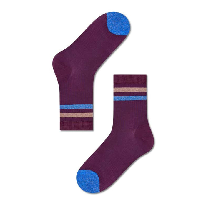 Calcetines ines ankle morado y azul