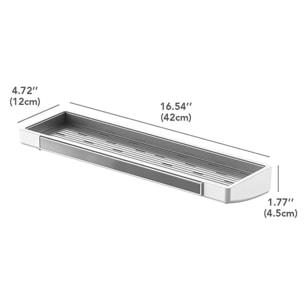 Joybos estante de ducha organizador 42x12x11cm color gris