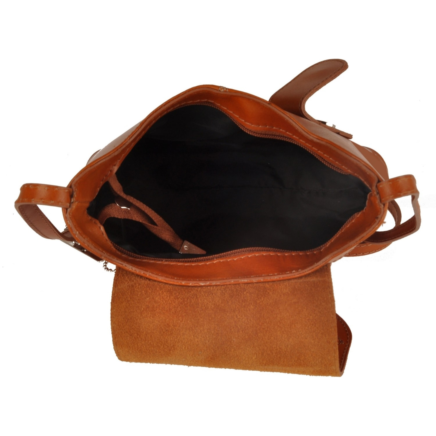 Borse Donna colore Cuoio-in pelle Made in Italy L23 cm X W20 cm X H6 cmcm