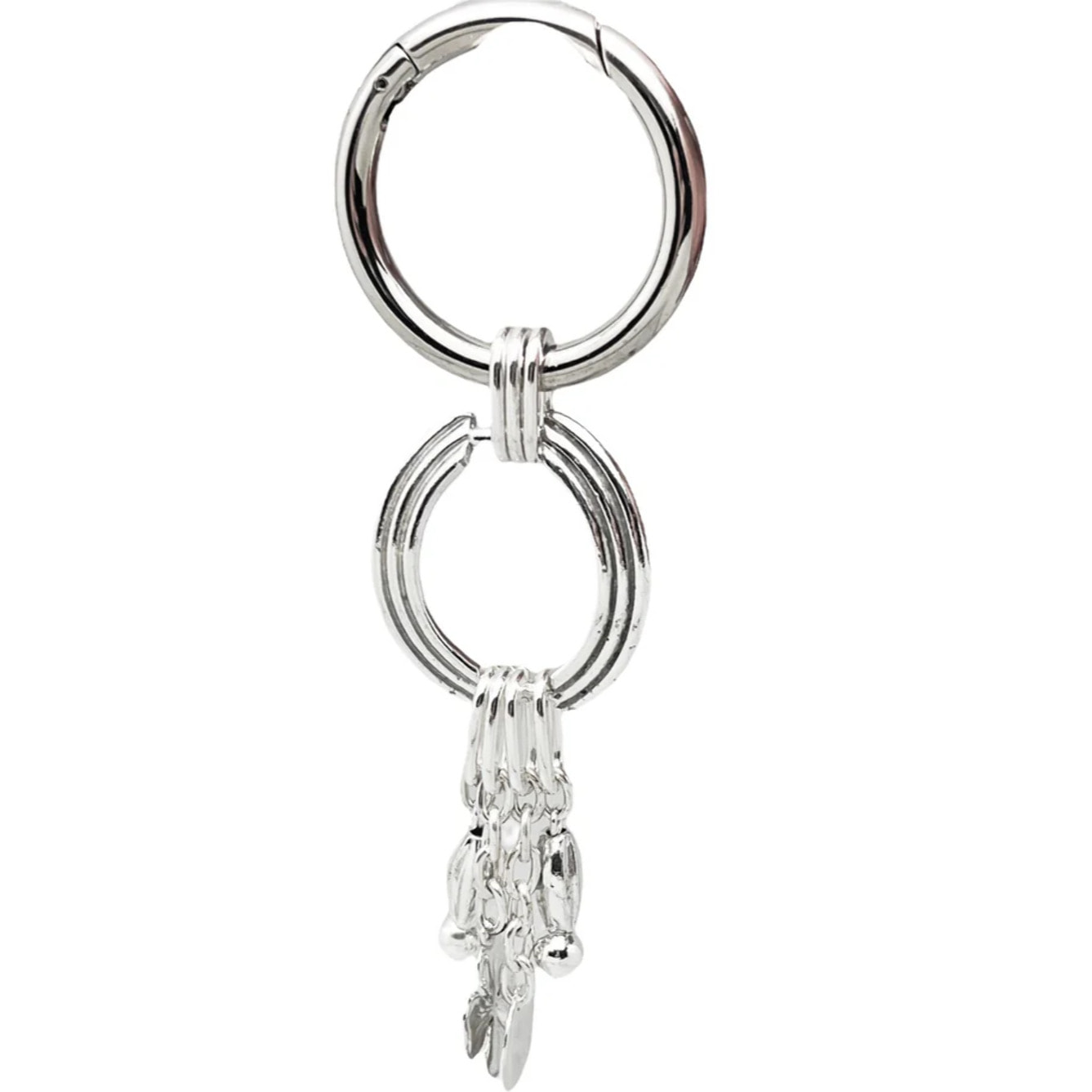 Cuelgabolso_llavero charms suerte en plata chapado