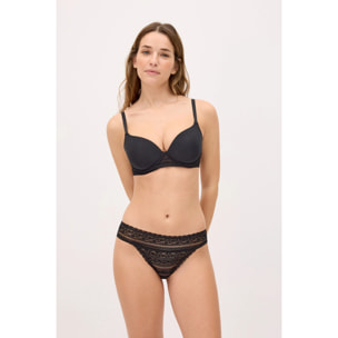 Set lingerie reggiseno e slip Nero