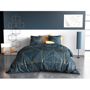 Parure Housse De Couette 3pcs 100% Coton 57fils Reno