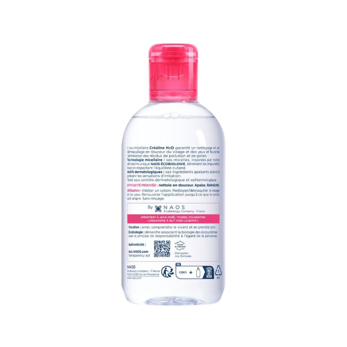 Créaline H2O - Eau Micellaire Démaquillante Sans Rinçage - Peaux Sensibles