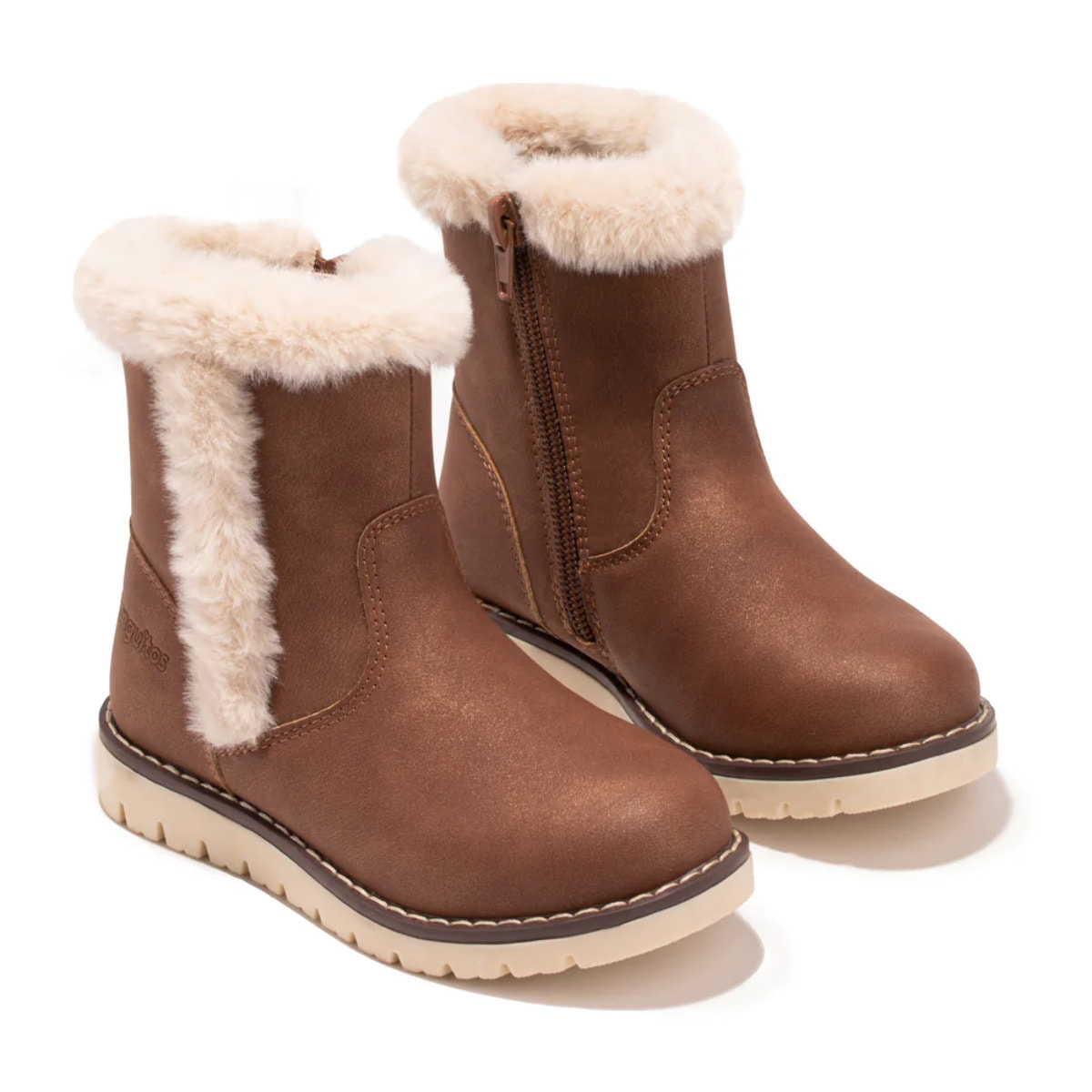 Stivali da bambina in pelliccia sintetica